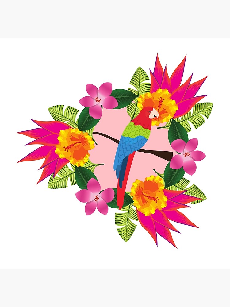 Tropical parrot design by KellyTwinkle