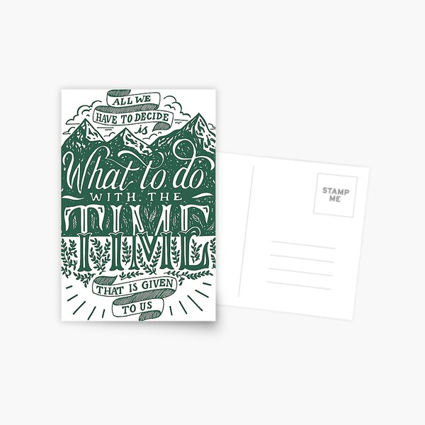 Time Given To Us Postcard