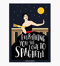 Sophia Spaghetti Photographic Print
