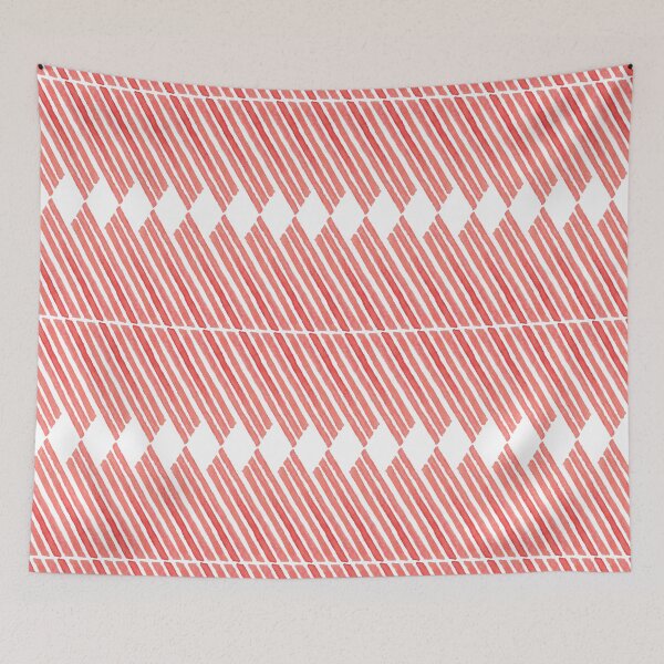 Item preview, Oblique Red in Watercolor designed and sold by Elisa Rosa.