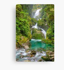 Mackay Falls - Milford Track Canvas Print