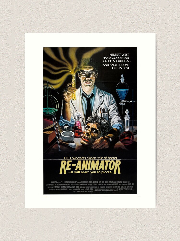 RE-ANIMATOR Classic Vintage Movie Poster 13x20" 20x30" 24x36" Art Print #3 