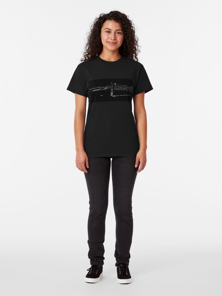 Alternate view of The rise of the supermoon over San Francisco Classic T-Shirt