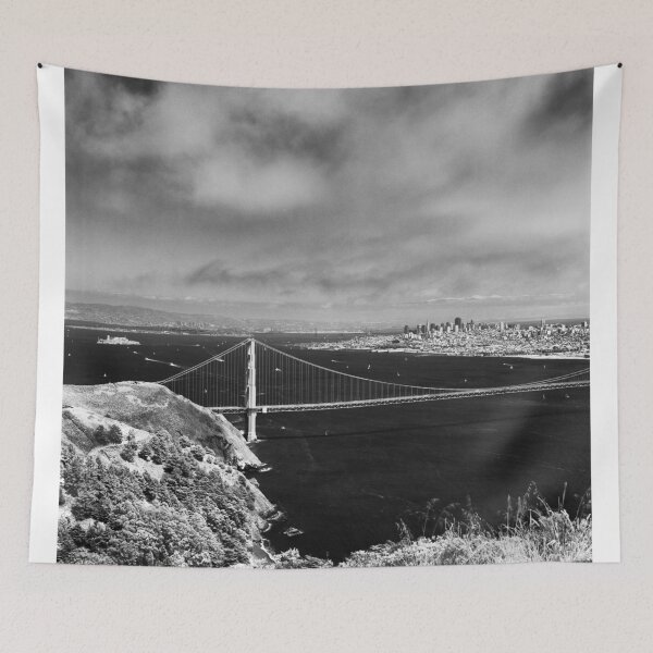 Item preview, The View From Hawk Hill - 75th Anniversary of the Golden Gate Bridge designed and sold by Rodney Johnson.