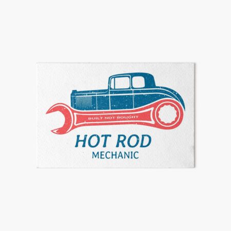 Hot Rod Mechanic Art Board Print