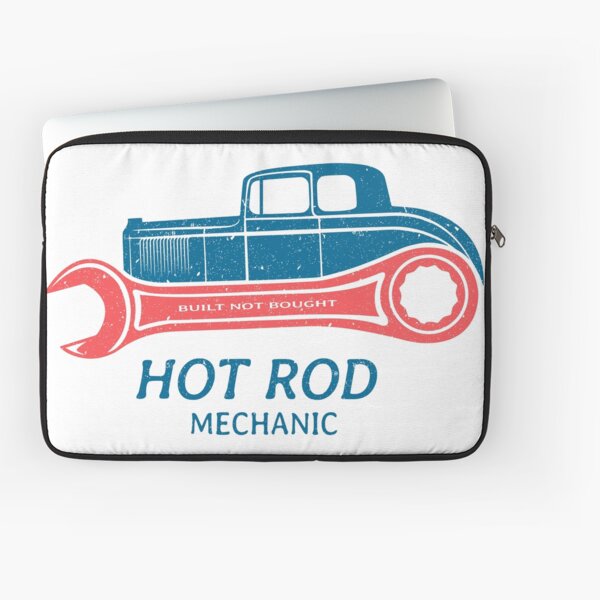 Hot Rod Mechanic Laptop Sleeve