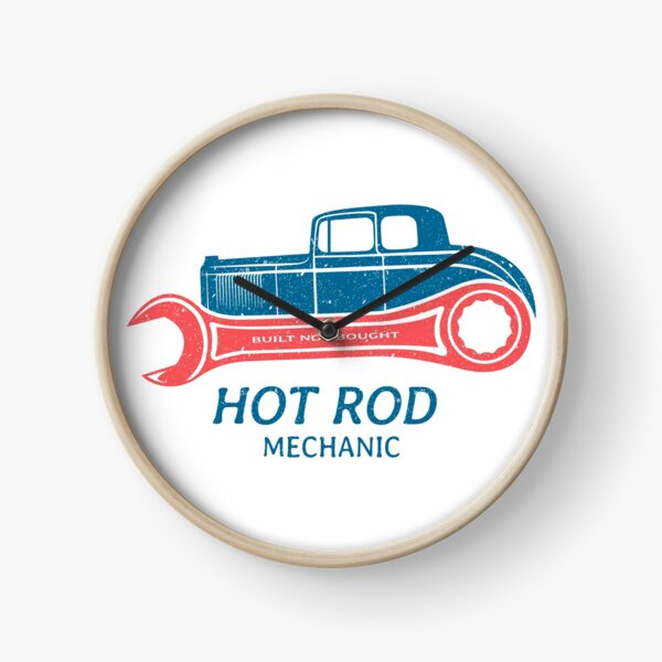 Hot Rod Mechanic Clock