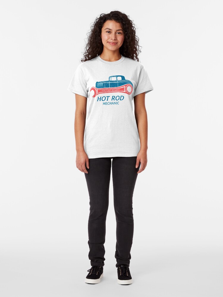 Alternative Ansicht von Hot Rod Mechanic Classic T-Shirt