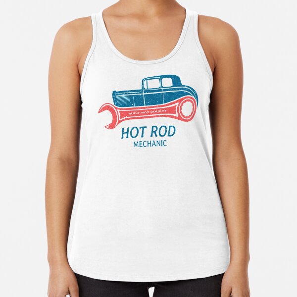 Hot Rod Mechanic Racerback Tank Top