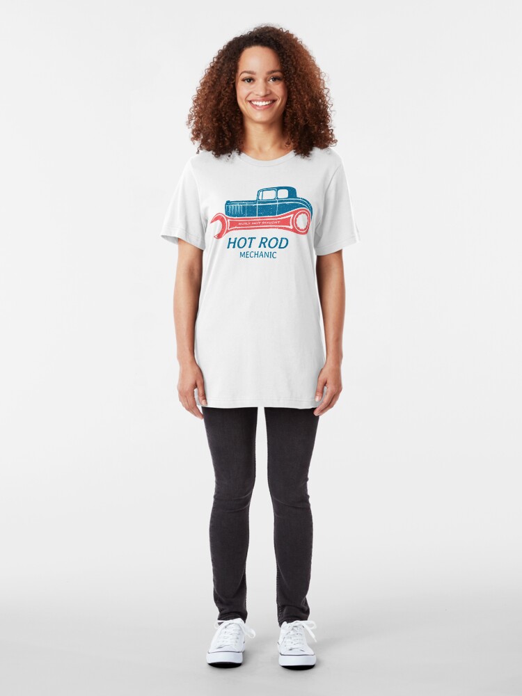 Alternative Ansicht von Hot Rod Mechanic Slim Fit T-Shirt