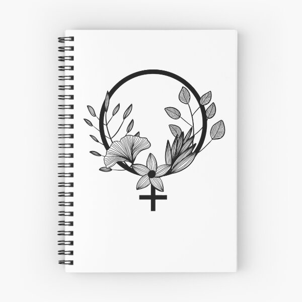 Item preview, Feminist floral Venus sign with leaves designed and sold by inacaroline.