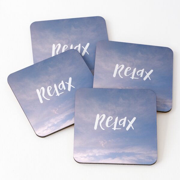 Item preview, Relax - mindfulness relaxing blue sky and clouds designed and sold by LittleBettyMakes.