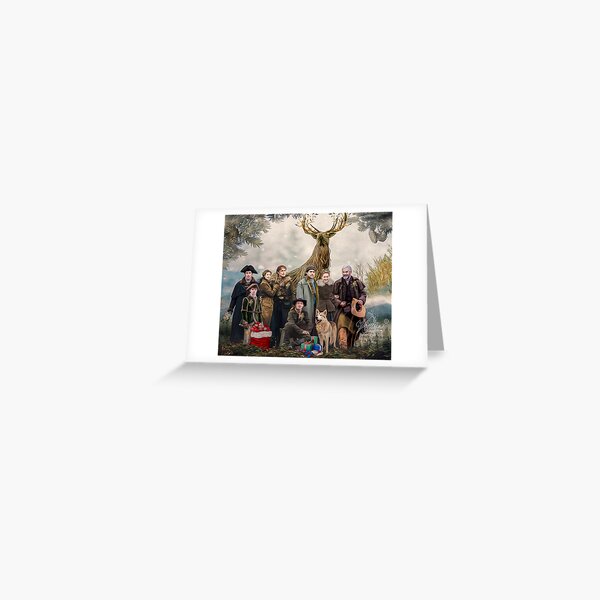 family for christmas Greeting Card
