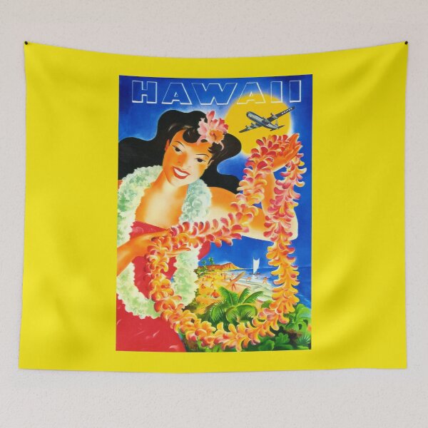 Item preview, Blue Hawaii Throw Pillow designed and sold by ExpressingSelf.