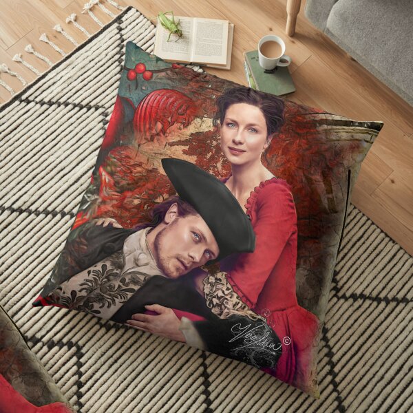 Lady Red Floor Pillow