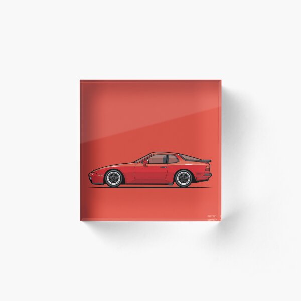 India Red 1986 P 944 951 Turbo (US spec) Acrylic Block