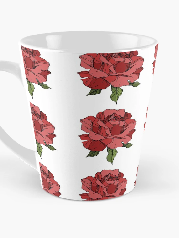 Thumbnail 3 of 4, Coffee Mug, Large Red Roses designed and sold by crdraper.