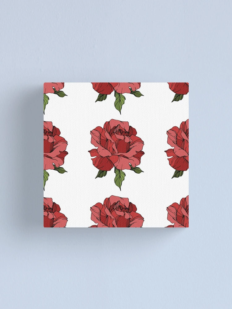 Thumbnail 1 of 3, Canvas Print, Large Red Roses designed and sold by crdraper.