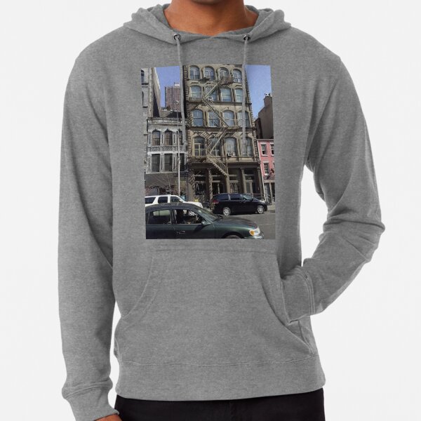 #facade, #windows, #architecture, #street, #city, #town, #LocalLandmark, #downtown, #NewYorkCity, #NYC Lightweight Hoodie