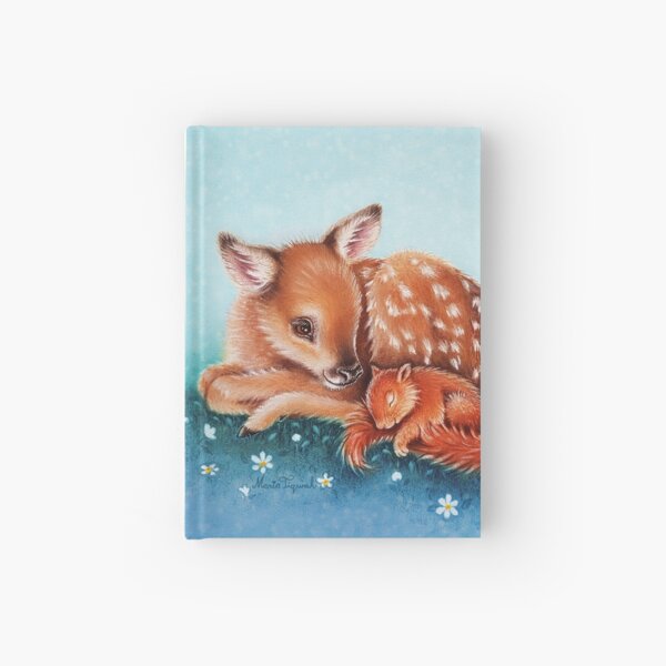 Deer & squirrel by Maria Tiqwah Hardcover Journal