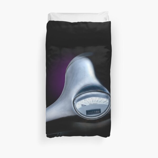 Bare Metal Primavera Vespa Scooter Duvet Cover