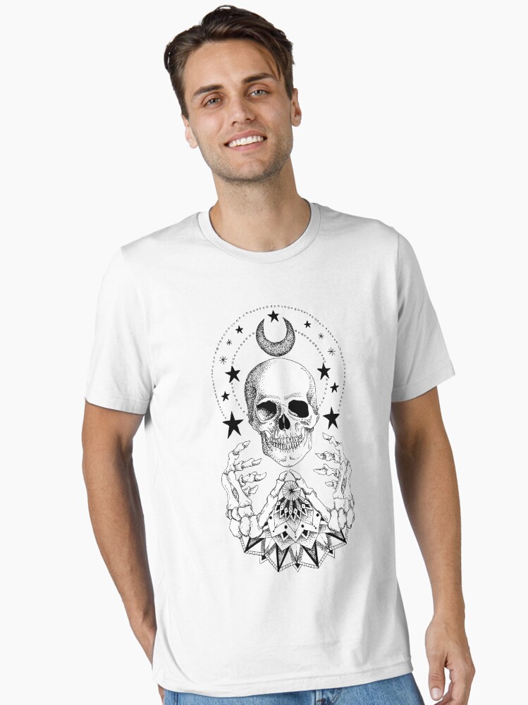 Skull And Bones Mandala T-Shirt Skull And Bones Mandala T-Shirt