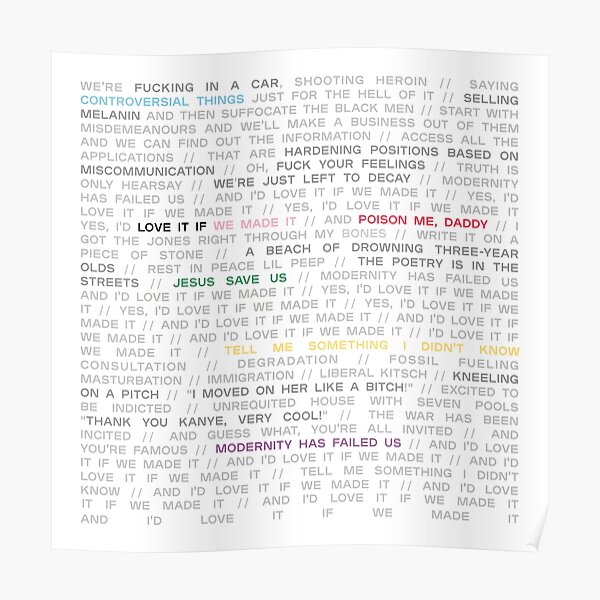 love it if we made it / a brief inquiry into online relationships - the 1975 Poster