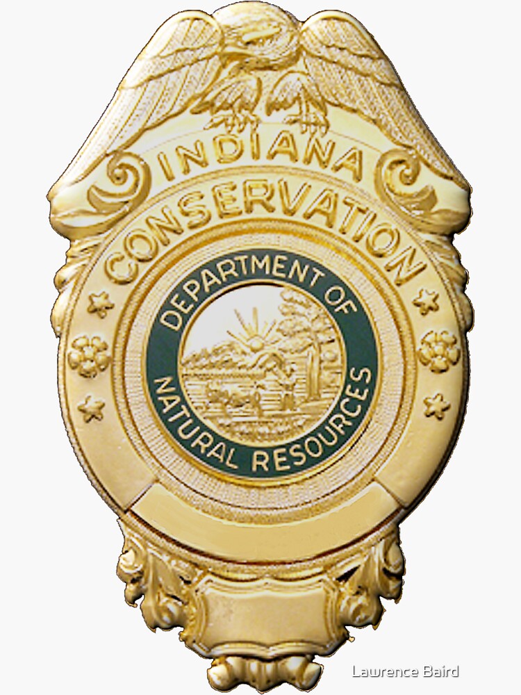 "Indiana Game Warden" Sticker for Sale by lawrencebaird Redbubble