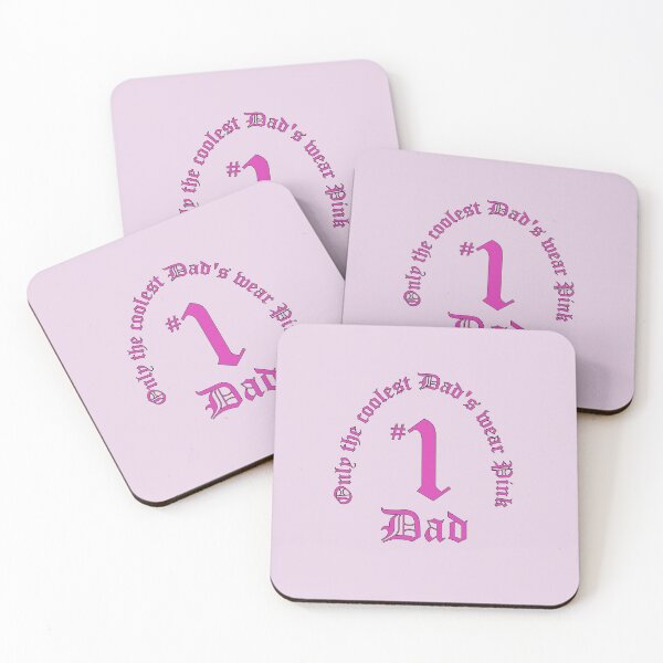 Item preview, Only the coolest Dad's wear Pink Number 1 Dad designed and sold by Karen McFarland.
