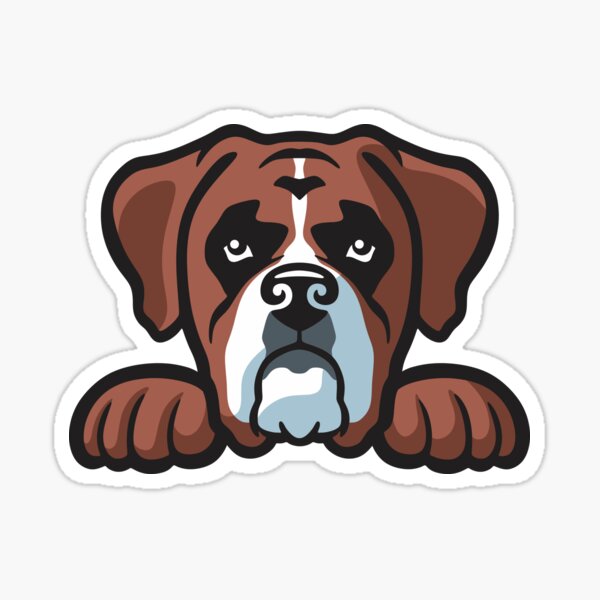 Boxer Dog Stickers | Redbubble