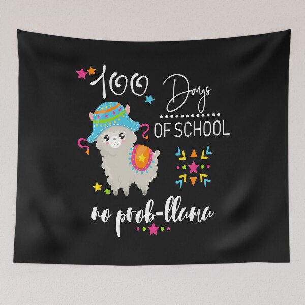 Item preview, 100 Day School Designs For Teacher & Students 100 Days Llama No Probllama designed and sold by Sapphire Star.