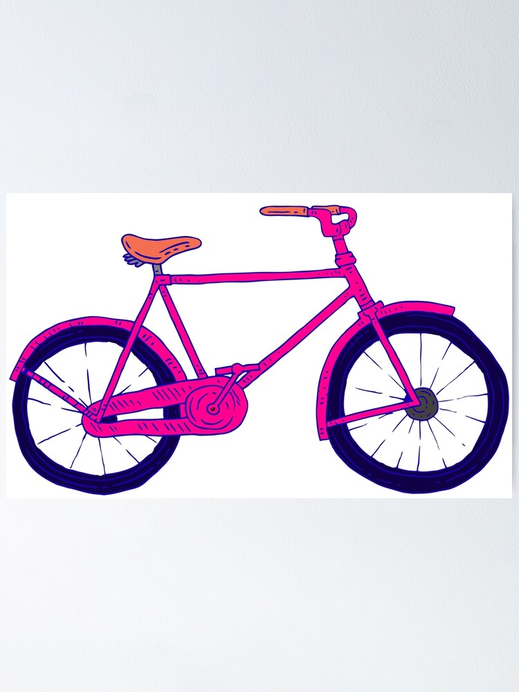 neon pink bike
