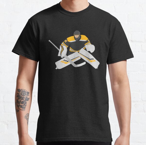 Boston Bruins Hockey Tuukka Rask #40 T-Shirt Large NHL Black Gold