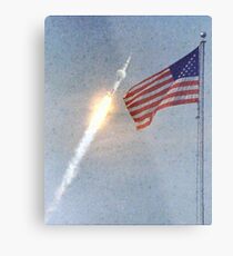 Lift Off - Apollo 11 Artwork / Digital Painting Metal Print