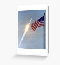 Lift Off - Apollo 11 Artwork / Digital Painting Greeting Card
