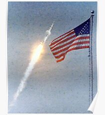 Lift Off - Apollo 11 Artwork / Digital Painting Poster