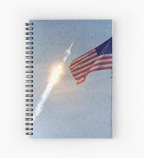 Lift Off - Apollo 11 Artwork / Digital Painting Spiral Notebook