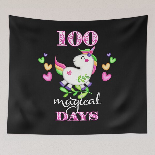 Item preview, 100 Magical Days Unicorn School Designs For Teacher & Students designed and sold by Sapphire Star.