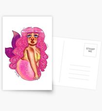 Chubby mermaid Postcards