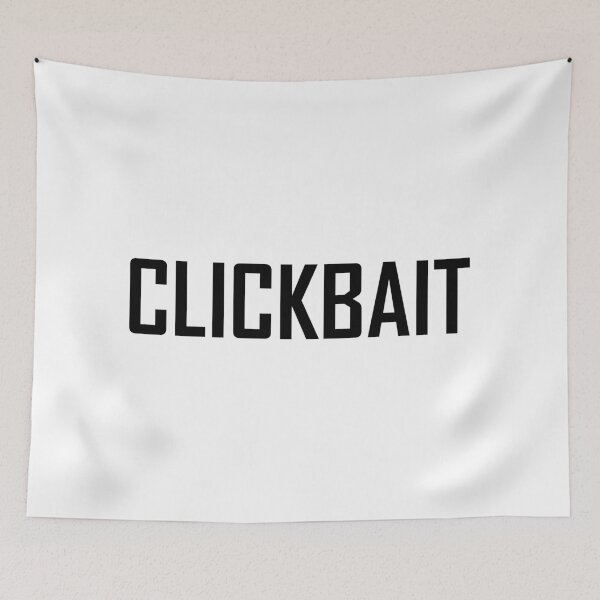 Item preview, CLICKBAIT - black version designed and sold by Supreto.