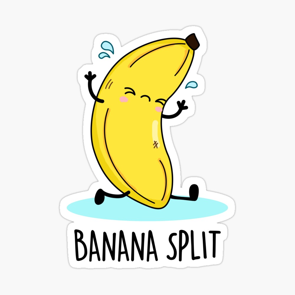 Póster for Sale con la obra «Banana Split Divertido baile Banana Puns» de  punnybone | Redbubble