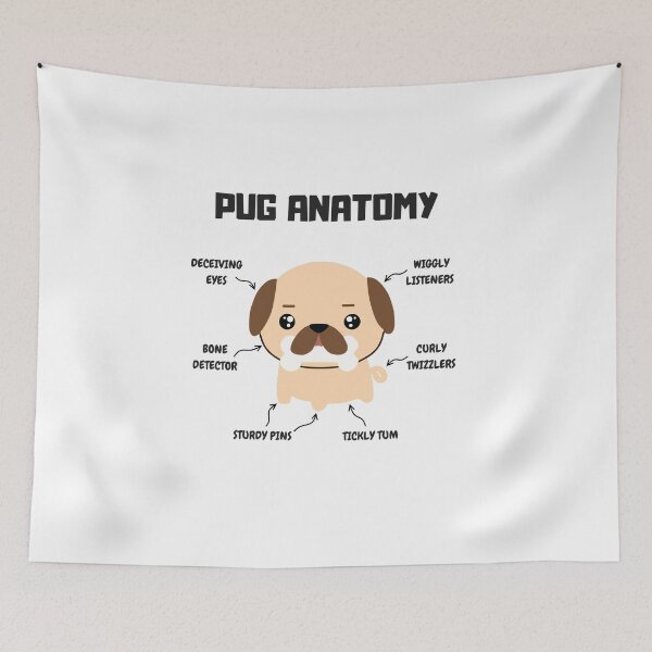Item preview, Pug Anatomy designed and sold by Hustlercredo.