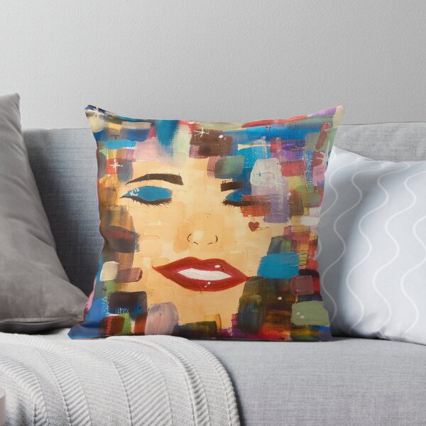 Hiding in Color Throw Pillow
