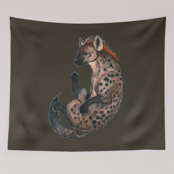 Item preview, Watercolor Wildlife: Misunderstood (Spotted Hyaena) designed and sold by NoelleMBrooks.