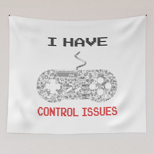 Item preview, I Have Control Issues Gamer Gaming Game Controller designed and sold by DibbaDesigns.