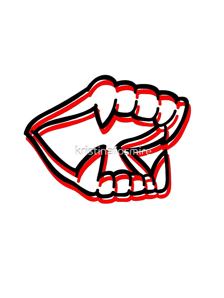 "Plastic Fangs" Tshirt by kristinafosmire Redbubble