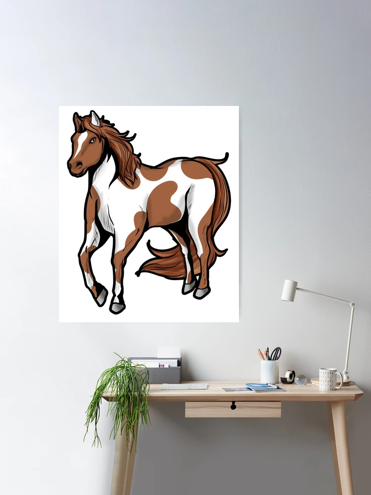 American Paint Horse horses riding present Poster for Sale by Moonpie90