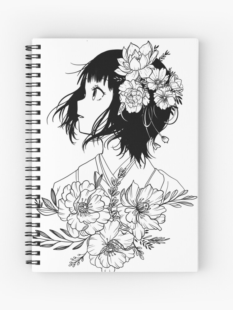 Anime Sketchbook: Japanese Manga Flower Cat Girl - Large Blank Sketchbook  for Drawing, Writing, Painting or Sketching - 8.5 x 11 - 110 Pages by  Kyoto Sketchbooks