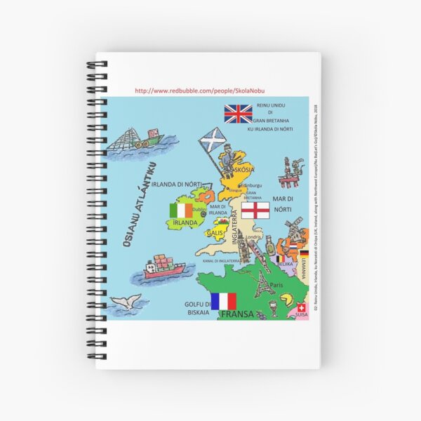 Aperçu de l'œuvre Noroésti di Orópa / Carte de l'Europe du nord-ouest créée et vendue par SkolaNobu.