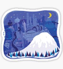 Seattle Cityscape with Mt. Rainier by Wendy Wahman Sticker
